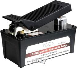 High Power 10,000 PSI Air Hydraulic Pump with 1/2 Gal Reservoir for Auto Repair