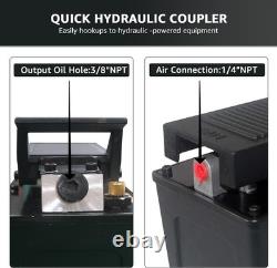 High Power 10,000 PSI Air Hydraulic Pump with 1/2 Gal Reservoir for Auto Repair