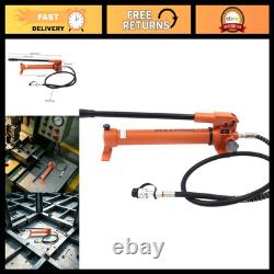 High-Pressure Hydraulic Hand Pump 10000PSI, Manual Hydraulic Pump for Heavy Duty