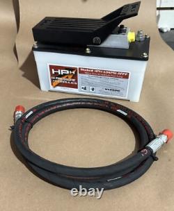 High Pressure Hydraulics Air Hydraulic Foot Pump 10,000 PSI Foot Pedal pump