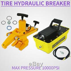 Hydraulic Bead Breaker Tire Changer 10000PSI Air Foot Pump Truck Pneumatic