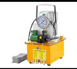 Hydraulic Electric Pump 10152 PSI 750W Solenoid Pedal 7L Hydraulic Power Pack