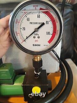 Hydraulic Electric Pump 10152 PSI 750W Solenoid Pedal 7L Hydraulic Power Pack