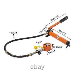 Hydraulic Jack Pump Ram Cylinder Manual Hydraulic Hand Pump Low Profile 10-Ton