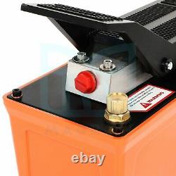 Hydraulic Pump 10000 PSI 1.7L Air Powered Foot Reservoir with Hose & Coupler
