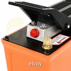 Hydraulic Pump 1.7L Foot 10000 PSI Reservoir with Hose & Coupler Air Powered