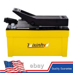 Hydraulic Pump Air Hydraulic Foot Pump Aluminum Tank 98 CU.in 10000 PSI
