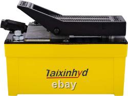 Hydraulic Pump Air Hydraulic Foot Pump Aluminum Tank 98 Cu.in 10000 PSI