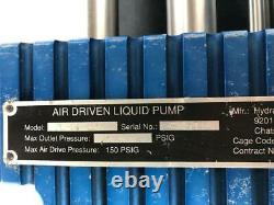 Hydraulics International Inc 7l-dd-200 Air Driven Liquid/ Fluid Pump 20,000 Psi
