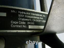 Hydraulics International air driven gas booster Model 80900 -100 Untested