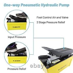 JMCUHYD 10000 PSI Air Hydraulic Pump for Hydraulic Press 1/2 Gal Foot Operate