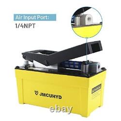 JMCUHYD Air Hydraulic Pump for Hydraulic System 10000 PSI Foot Operated Air P