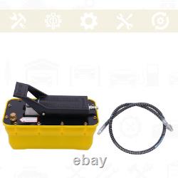 Jack Pump Air Over Hydraulic Foot Pump Rotary Lift 10000PSI 0.75-0.95/Lmin 2.3L