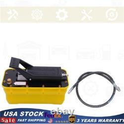Jack Pump Air Over Hydraulic Foot Pump Rotary Lift 10000PSI 0.75-0.95/Lmin 2.3L