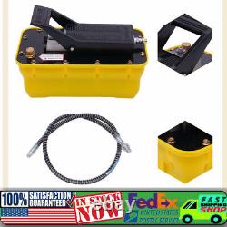 Jack Pump Air Over Hydraulic Foot Pump Rotary Lift 10000PSI 0.75-0.95/Lmin 2.3L