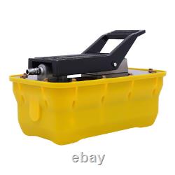 Jack Pump Air Over Hydraulic Foot Pump Rotary Lift 10000PSI 0.75-0.95/Lmin 2.3L