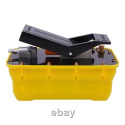 Jack Pump Air Over Hydraulic Foot Pump Rotary Lift 10000PSI 0.75-0.95/Lmin 2.3L
