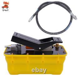 Jack Pump Air Over Hydraulic Foot Pump Rotary Lift 10000PSI 0.75-0.95/Lmin 2.3L