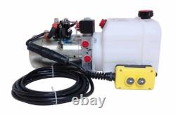 KTI 3 Quart Double Acting 12V Hydraulic Pump for Dump Trailers (DC33)