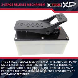 K-Tool HJ3501 Air Hydraulic Foot Pump With Nylon Case