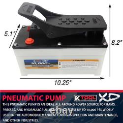 K-Tool HJ3501 Air Hydraulic Foot Pump With Nylon Case K-Tool HJ3501 Air Hydraulic Foot Pump With Nylon Case