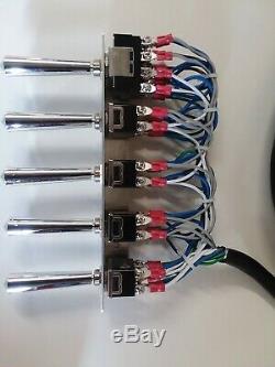 LOWRIDER HYDRAULICS /AIR RIDE FBSS PANCAKE 2/4 PUMP PRE-WIRED With 20 FT 5 SWITCH