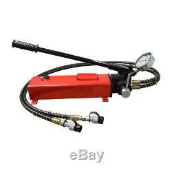 MH8 Double Acting Manual 10,000 PSI Air Hydraulic Hand Pump 72 Hose Pressure