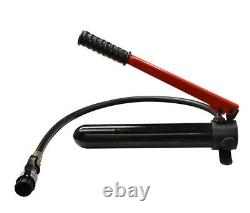 Manual MH1 Pneumatic 8700 PSI Air Hydraulic Hand Pump With Hose And Coupler