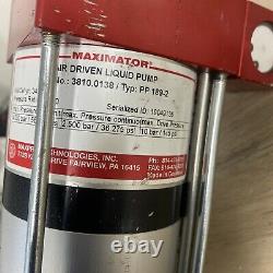 Maximator Air Driven Liquid Pump Type Pp 189-2 Made In Germany