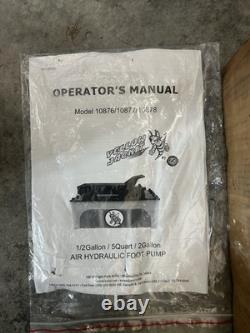NEW ESCO Yellow Jackit 10876 1/2 Gallon Air Hydraulic Foot Pump 10,000 PSI