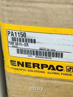 NEW Enerpac PA1150 Air Hydraulic Pump 10,000 PSI 80in3 Single Acting Foot/Hand