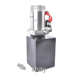 NEW Single Acting 8 Quart 2 Gal Hydraulic Pump Dump Trailer Pump Power Unit 12V