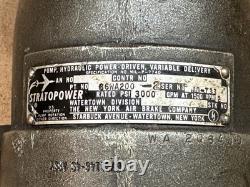NY Air Brake Co Stratopower Aircraft Engine Hydraulic Pump P/N 66WA200-2 Used #1