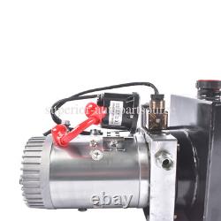 New 12V DC Dump Trailer Pump 8 Quart (2 Gal) Hydraulic Power Units 3200 PSI