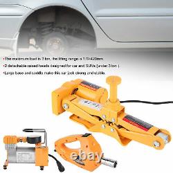 New 3Ton 12V Car Electric Hydraulic Floor Lift With Impact Wrench Air Pump