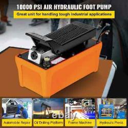 New-Air Hydraulic Pump 10000 PSI Air Treadle Foot Actuated 3/8in. NPT 1/2 Gal. With
