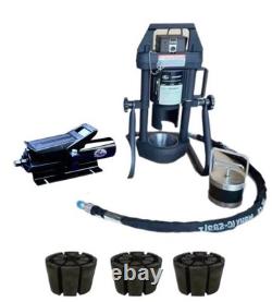 New Gates 4-20 Portable Hydraulic Hose Crimper With Air Pump And 3 Dies