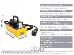 New Hot 10,000PSI Air Hydraulic Pump 0.61Gal Reservoir & Remote Control Actuator
