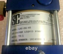 New SC Hydraulic Engineering L3c-04-65 Air Driven Liquid Booster Pump