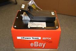 New SPX Power Team Foot Operated 10,000 PSI Air Hydraulic Pump 2.5 Gal Reservoir