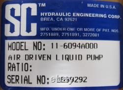 New Sc Hydraulic 11-6094a000 Air Driven Liquid Pump 116094a000