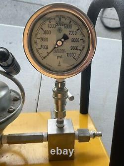 Nos Sprague S216j125n Pneumatic Air Liquid/ Fluid Hydro Test Pump 10000 Psi