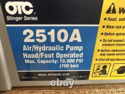 OTC 2510A Stinger 10,000 PSI Foot Operated Air/Hydraulic Pump New