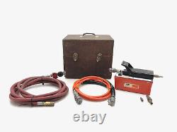 OTC Power Team PA6 Air Hydraulic Single-Speed Pump w (2) Hoses, Case, Couplings