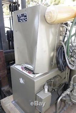 PHI Pasadena Hydraulics compression molding press heated platens haskel air pump