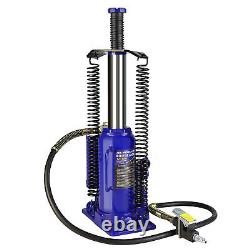 Pneumatic Air Hydraulic Bottle Jack with Manual Hand Pump 12 Ton Heavy Duty A