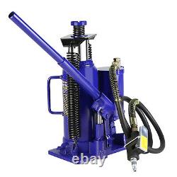 Pneumatic Air Hydraulic Bottle Jack with Manual Hand Pump 12 Ton Heavy Duty A