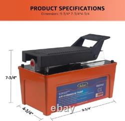 Portable 10,000 PSI Air Hydraulic Pump Ideal for Auto Repair & Machinery