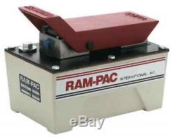 RAM PAC Heavy Duty Air Pressure Hydraulic Foot Pump HAP-050 50 Ton Capacity