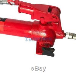 Red 10 Ton Hydraulic Jack Body Frame Repair Air Pump Autobody equipment repair